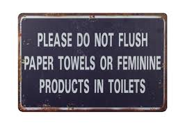 Die formulierungen unserer sprache können jemanden, der sie nicht als muttersprache spricht, ganz schön irritieren. Bitte Nicht Flush Papier Handtucher Oder Feminine Produkte In Toiletten Tur Wand Schild 3 X 9 Large Schwarz Silber Arbeitsschutzausrustung Sicherheitsschilder Podsystemhanoi Com