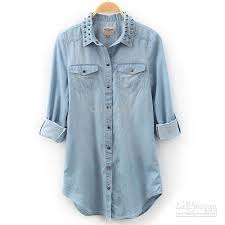 We did not find results for: Wholesale Denim Shirt Buy Women Lady Girl Retro Long Sleeve Blue Jean Denim Shirt Tops Rivet Oversize B Long Sleeve Denim Shirt Women Shirts Blouse Denim Top