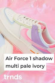 A Transparent Swoosh Hits The Latest Af1 Shadow Pale Ivory Trnds In 2020 Popular Sneakers Air Force Nike Air