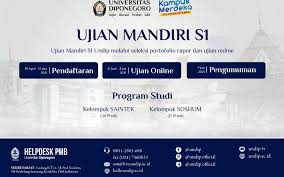 Maybe you would like to learn more about one of these? Undip Buka Jalur Ujian Mandiri Universitas Diponegoro