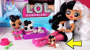 Juegos de vestir a todas las monster high. La Familia Lol Omg Dollie Tienen Nuevos Cachorritos En Casa De Barbie Youtube