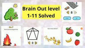 Brain out consists of many tricky puzzles that make you think outside the box. Brain Out Level 1 11 Solved Brainout Walkthrough Level Brainoutlevel Brain Teasers Levels Blow Your Mind