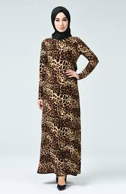 Big discounts on sefamerve tracksuits for sportswear are waiting for you! Patterned Dress Brown 8853 01 Sefamerve