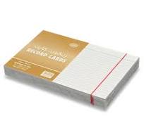 FIS® Ruled Record Cards or Index Cards, Size:8"x5" Inches (203x127mm), Two  Sides Single Ruled, 180gsm, 100 Sheets Per Packet, 1 Packet, White ...