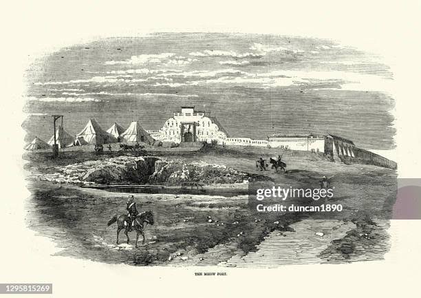 Mhow Fort India At The Time Of The Indian Mutiny 1857 High-Res Vector Graphic - Getty Images