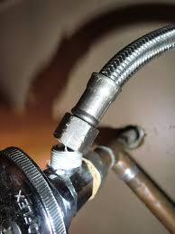 Moen kitchen faucet leaks at pull out spout. How Can I Repair A Flexible Hot Water Supply Hose That Is Leaking At The Nut Home Improvement Stack Exchange