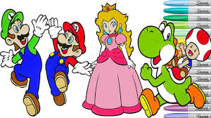 Walmart is known for their low prices, special buys and rollbacks, but there are still many ways you can save even money. Super Mario Bros Coloring Book Pages Nintendo Luigi Yoshi Toad Princess Toadstool Rainbow Splash Youtube
