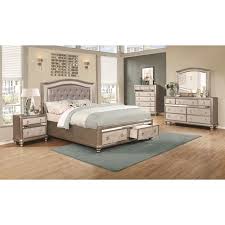 Find king size bed sets, including dressers and mirrors, in a variety of styles, colors & decor. Bedroom Sets Bling Game 204180ke 7 Pc King Upholstered Bedroom Set With Storage At Furniture Outlet