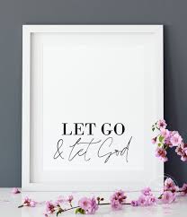 Let Go Let God Christian Wall Art Scripture Wall Decor Etsy Let Go And Let God Wall Art Instant Download Christian Wall Art