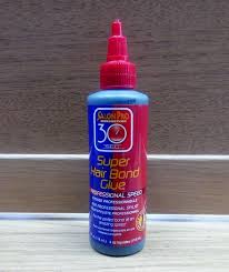 Black hair extension bonding glue 30ml benefits: Salon Pro 30 Second Anit Fungus Super Bonding Glue