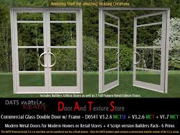 Frameless glass door and its accessories | frameless glass opening and its accessories. Second Life Marketplace Commercial Glass Door Double Glass Door Office Door Store Door Modern Prefab Door Glastur Double Doors D0541 Box