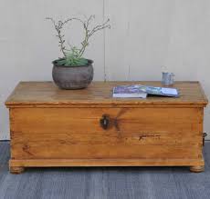 George iii style coffee table. Antique Pine Blanket Box Linen Chest Coffee Table Home Barn Vintage