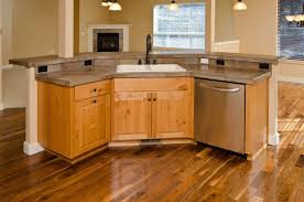Kitchen islands come in many shapes and sizes to fit your kitchen layout. 30 Kitchens With Two Tier Islands Nice Feature In 2021 Kitchen Island With Sink Kitchen Island With Sink And Dishwasher Curved Kitchen Island