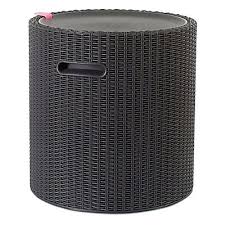 Social gatherings in the comfort of your own home can be taken out into the gardenduring the warmer months, whether by day in the sunshine or at night under the stars. Keter Mia Anthracite Cool Stool Diy At B Q
