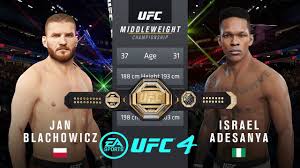 Get the latest ufc news, bios, fight stats, pictures, and more at ufc.com. Ufc 259 Jan Blachowicz Vs Israel Adesanya For The Light Heavyweight Championship Ufc 4 Youtube