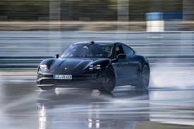 The taycan and the taycan cross turismo can be conveniently started using the electric power button to the left of the steering wheel or by simply. Record 2020 Porsche Taycan With The Longest Electric Car Drift