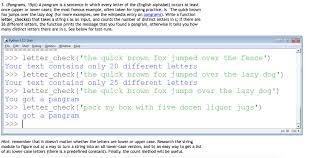 A letter that uses every letter of the alphabet exactly once is a 'perfect pangram'. Solved 3 Pangrams 15pt A Pangram Is A Sentence In Whi Chegg Com