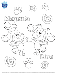 Fresh blues clues coloring pages 49 for coloring print with blues. Blue S Clues You Printable Coloring Page Blues Clues Nick Jr Coloring Pages Blue S Clues