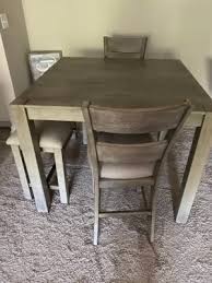 Table measurement is 44w x 44l x 30h and the chairs are 17.25w x 21.75d x 38.5h. Big Lots Dining Room Chairs Off 68