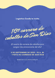 Banner para cumpleaños gratis pista de carreras. Plantillas Para Carteles De Caballos Gratis Canva