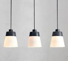 Jenson Milk Glass 3 Light Pendant Pottery Barn Pendant Lights 3 Light Pendant Pendant Lighting