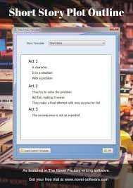 Short Story Plot Outline As Featured In The Novel Factory Writers Software Writing Plot Book Writing Tips Plot Outline