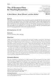 Here are screen rant's best movies of 2020. Pdf The 10 Greatest Films For Teaching Economics