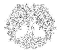 arbre de vie celtique coloriage celtic coloring art mandala oeuf
