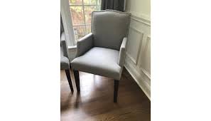 Camelot Nailhead Dining Captain Chair Dove Gray Threshold Target Chair Nailhead Dining