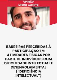 Colaboração do nosso docente, Miguel Jacinto, com o Diário de Leiria.  Acessível em:  https://www.diarioleiria.pt/2024/10/02/barreiras-percebidas-a-participacao-em-atividades-fisicas-por-parte-de-individuos-com-dificuldade-intelectual-e-desenvolvimental  ...