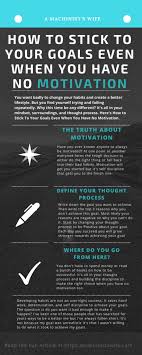 How To Stick To Your Goals Even When You Have No Motivation Motivation Self Improvement Self Development