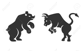 Download free vectors, photos, icons, fonts and videos and more. Vector Black Silhouette Bull And Bear Financial Icons Depicting Royalty Free Cliparts Vectors And Stock Illustration Image 27843045