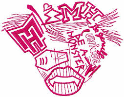 Monster High Drawing Logo Embroidery Design How to draw 3d water dragon. monster high drawing logo embroidery design