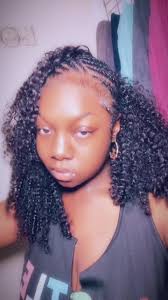 Fav hairstyle atm🥰 #curlybraidstyles #halfbraidshalfweave #wigtutoria...