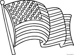 Set off fireworks to wish amer. United States Flag Coloring Pages Printable