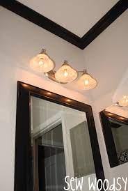 See more ideas about black crown moldings, black crown, wall molding. Guest Bathroom Mini Makeover Black Crown Molding Sew Woodsy