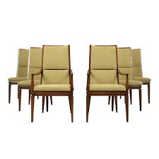 Set Of Six Mid Century Modern High Back Dining Chairs Castle Antiques Design Shop for mid century modern chairs at crate and barrel.