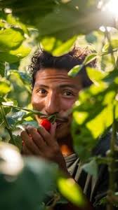 Free Sunlit clover field Image