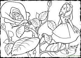 Alice in wonderland coloring pages flowers. Alice In Wonderland Coloring Pages And Flower Alice In Wonderland Flowers Alice In Wonderland Drawings Cartoon Coloring Pages