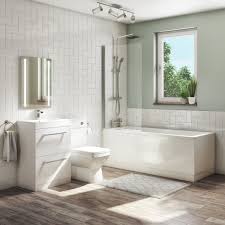 Even a novice diy'er will have no issues. 1700mm Straight Bath Suite With Front Panel Toilet Basin Vanity Combination Unit Ashford Better Bathrooms