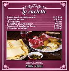 Comparaison Calories Menu Fromage Raclette Calories Des Aliments Secret Du Poids Pour Maigrir