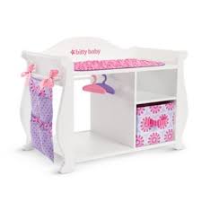 Bitty 39 S Changing Table Amp Storage Bitty Baby American Girl Baby Doll Changing Table Doll Changing Table Baby Changing Table Storage