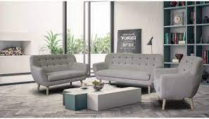 Structure en bois massif (pin). Somero Canape 2 Places Fixe