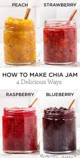How To Make Chia Seed Jam 4 Delicious Ways Simply Quinoa Recipe In 2021 Chia Jam Recipe Chia Seed Jam Good Healthy Recipes