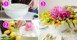 Hanging floral ceiling, white and pink, giant chandeliers, whi. 24 Wonderful Ways To Decorate Your Home With Flowers