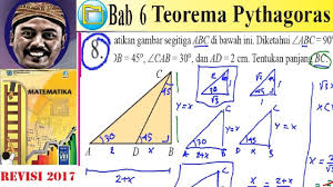 Untuk hal ini, bangun segitiga abc memiliki 3 sumbu simetri. Teorema Pythagoras Matematika Kelas 8 Bse K13 Rev 2017 Lat6 4 No 8 Segitiga Istimewa Youtube