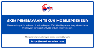 Sebelum memohon pinjaman perniagaan di tekun nasional, berikut adalah beberapa syarat dan dokumen yang mesti disediakan itulah maklumat terkini, cara cek status pinjaman tekun nasional yang boleh anda cuba. Permohonan Skim Pembiayaan Tekun Mobilepreneur 2020