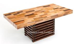 Rustic Furniture For Every Taste And Style Modern Barn Wood Furniture Butcher Block Dining Table Dining Table Rustic Butcher Block Tables