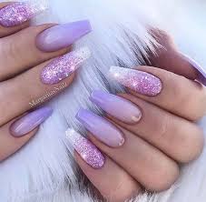 In this video i show how i did these purple glitter ombre acrylic nails. Acrylic Nail Designs Glitter Attractive Nail Design