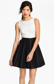 Way In Lace Taffeta Dress Nordstrom Pretty Black Dresses Black Dresses For Juniors Junior White Dresses